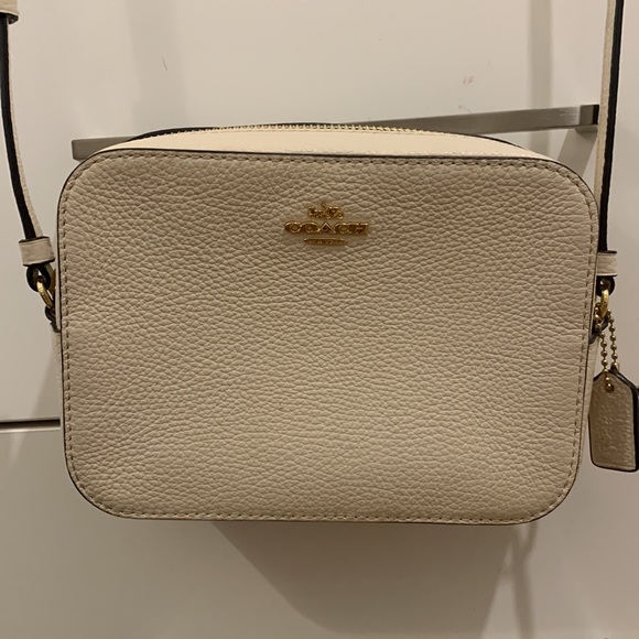 Cream Coach crossover purse - Picture 2 of 4